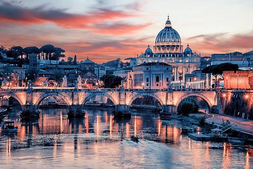 Rome in pink
