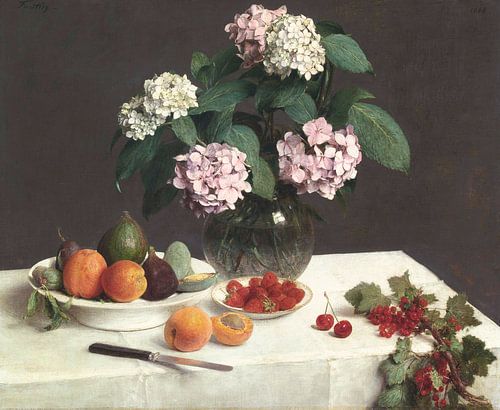 Stilleven (La Table Garnie), Henri Fantin-Latour