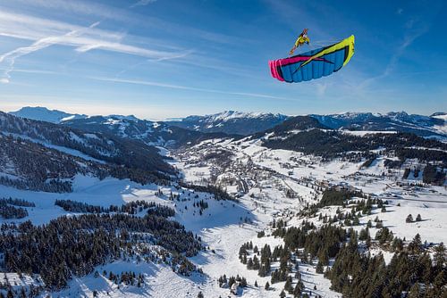 Michael Regnier Snelrijden in La Clusaz van Tristan Shu