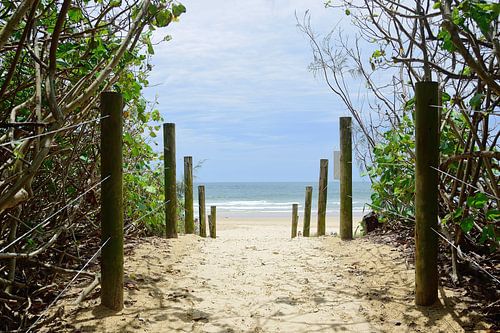 Toegang tot het strand