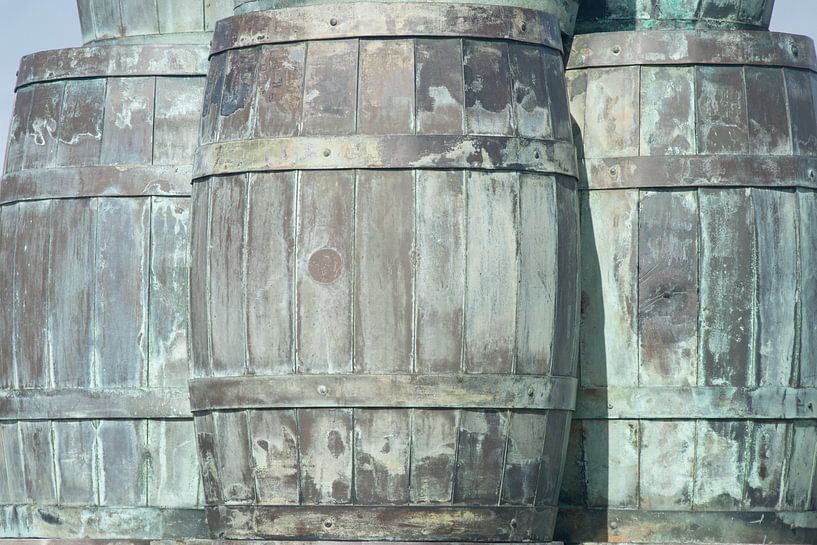 Herring barrels Scheveningen, North Sea Netherlands by Caroline Drijber