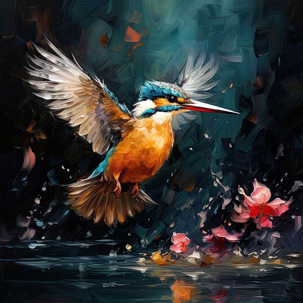 Painting Kingfishers by Eye catching paintings