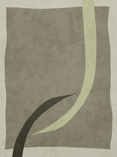 Abstract, organic-geometric modern art in earth tones