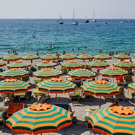 Italiaans strand Cinque Terre Monterosso van W Machiels