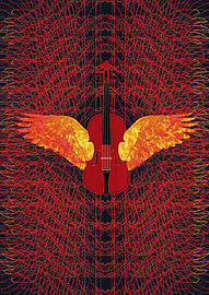 Phoenix-Violine von Carlijn illustration & design