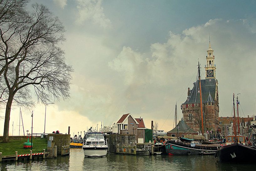 Stadtbild auf Hoorn von Pauli Langbein