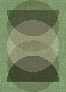 TW living - Linen collection - abstract objects green van TW living