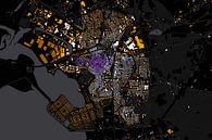 Kaart van Bergen op Zoom  par Maps Are Art Aperçu