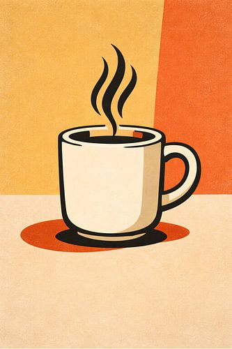 Minimalistische koffiekop