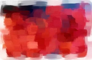 Abstract in rood blauw zwart