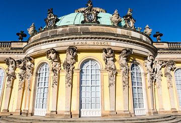 Das Sans Soucci Palais in Potsdam, Berlin, Deutschland von WorldWidePhotoWeb