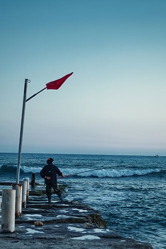 Authentieke Turkse Visser aan de kust van Alanya