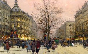 Les Grands Boulevards, Paris - Eugène Galien-Laloue