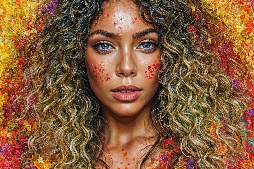 image spirituelle portrait femme par Egon Zitter