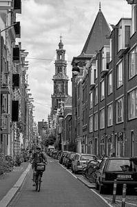 Westerkerk von der Bloemstraat Amsterdam aus gesehen