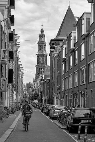 Westerkerk gezien vanuit de Bloemstraat Amsterdam