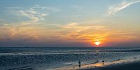 Zonsondergang aan de Noordzee