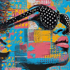 Blauer Starblick von Kunst Laune