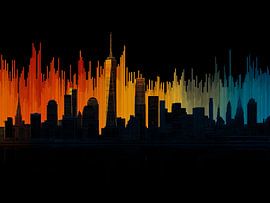 Die Skyline von New York in Farbe und Rhythmus von Thea