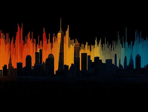 The New York Skyline in Colour and Rhythm