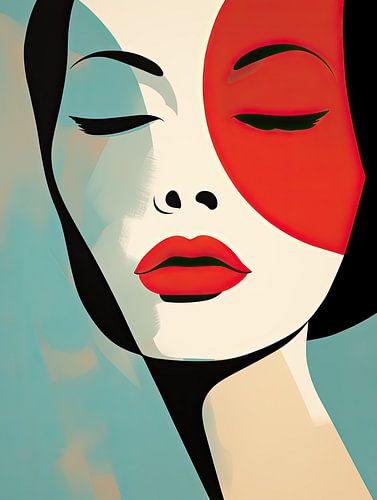 Abstract female face