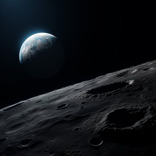Earth from the moon