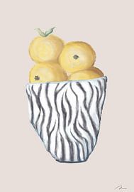Zebra Stripe Citrus by Pictufy Studio II