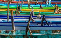 Lago Trasimeno : des bateaux de pêche colorés par juvani photo Aperçu
