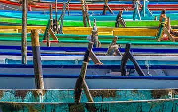 Lago Trasimeno: kleurrijke vissersbootjes