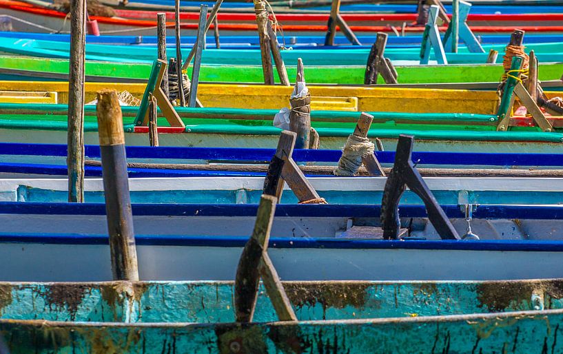 Lago Trasimeno : des bateaux de pêche colorés par juvani photo