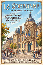 La Sorbonne (University of Paris) by Theodor Decker