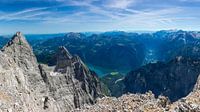 Blick vom Watzmann auf Königsee mit Bartholomä