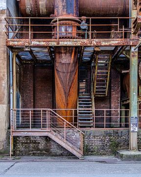 Industrial factory stairs steel plant by Henk Wijnhout
