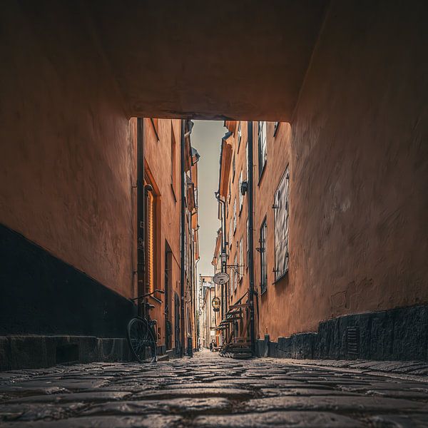 Oude binnenstad, Stockholm van Jonas Röjestål