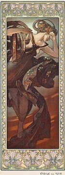 Étoile Du Soir (1902) de Alphonse Mucha sur Peter Balan