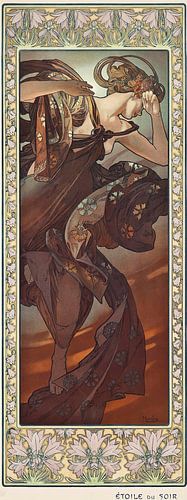 Étoile Du Soir (1902) von Alphonse Mucha