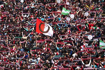Die Legion von Feyenoord Rotterdam auf dem Coolsingel während der Einweihungsfeier