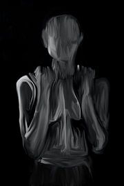 Schwarzer und weißer Akt von Carla Van Iersel