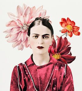 Frida  - a Portrait in Autumn van Marja van den Hurk