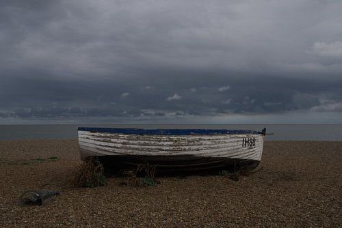 Fishing boat on beach