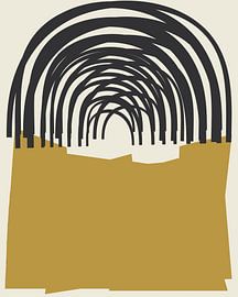 Ockergelber Sommer Regenbogen von Mad Dog Art