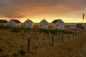 strandhuisjes in Katwijk von Dirk van Egmond