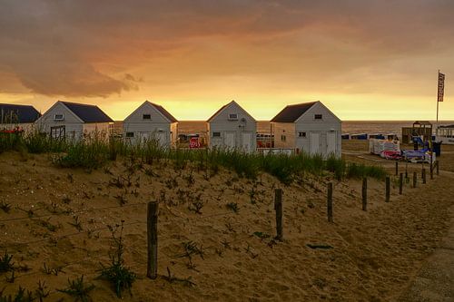 strandhuisjes in Katwijk