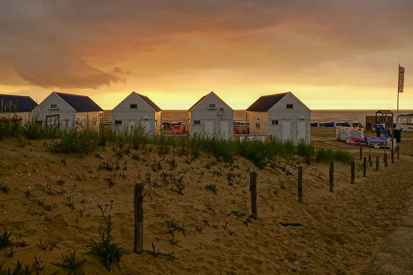 strandhuisjes in Katwijk von Dirk van Egmond