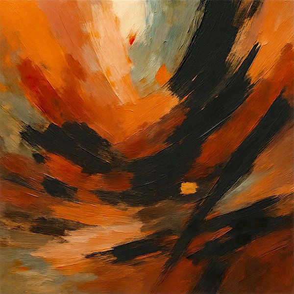 Abstract Copper Pulse by Moonheart Artworks