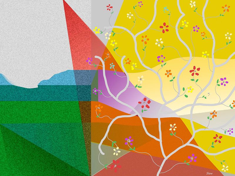 Between shade and flowering by SlowDad Art