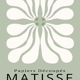 Matisse poster in sage green, Papiers Découpés. by Hella Maas