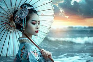 malerische japanische Frau Asien