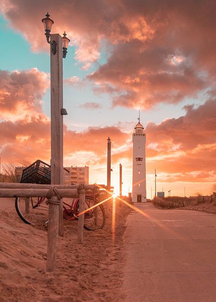 Lever de soleil, phare de Noordwijk par Yanuschka | Fotografie Noordwijk