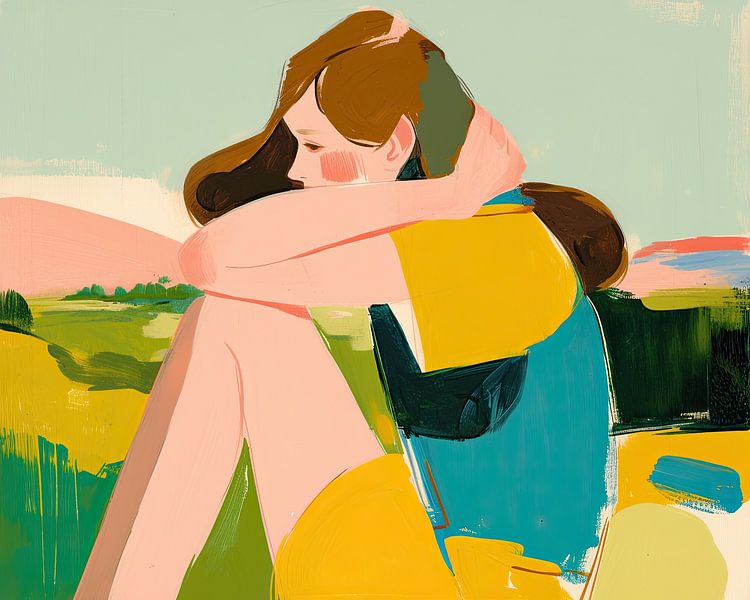 Women Painting by Eye catching paintings